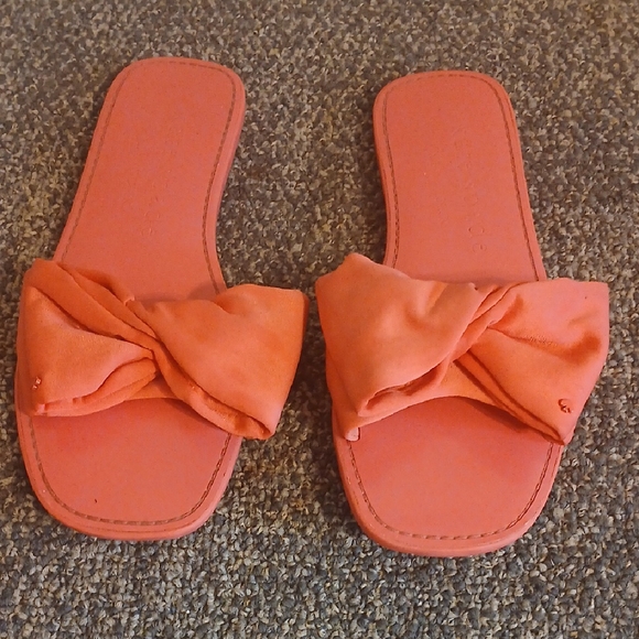 kate spade Shoes - Kate Spade Pink Sandals with Bow Detail Size 7. 5